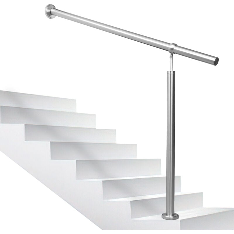 Tolletour - Rampe d'escalier Main Courante pour Escalier Extérieu intérieur extérieur entrée Maison Fixation Mur Angle réglable Matériel Montage