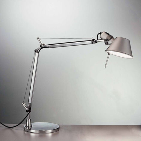 Lampada Artemide Da Tavolo.Tolomeo Mini Lampada Da Tavolo Led 10w 3000k Colore Alluminio Artemide Catalogo Lampade A005600