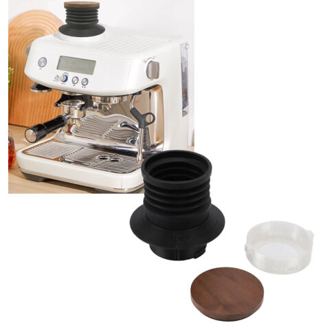 Tolva para granos de café para molinillos BES875 876 870 878 880 BCG820 – Silicona y madera – Compatible y duradera con control de dosificación de aire.