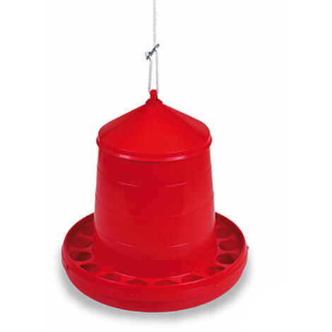TOLVA PLASTICO AVES 8KG ROJA 37X39