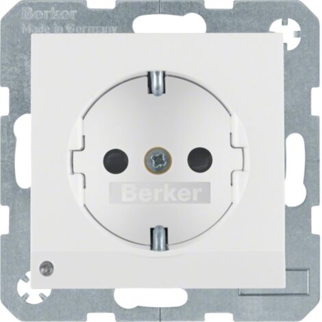TOMA BERKER HAGER 41098989 TIPO F BLANCO