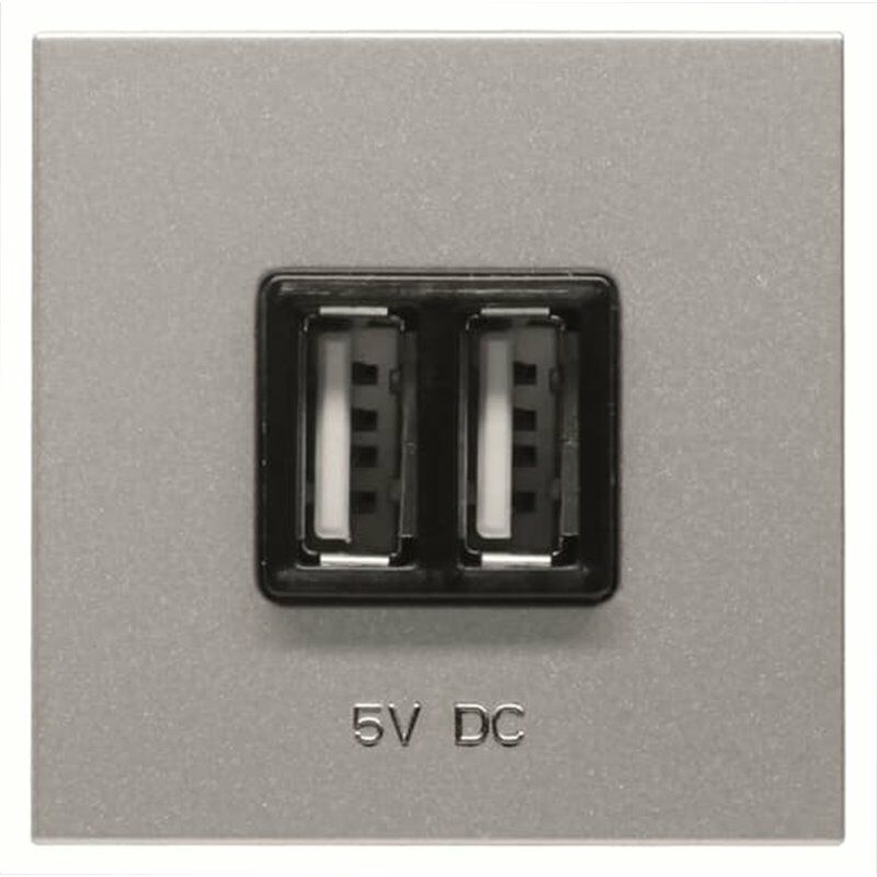 

Cargador doble USB N2285 PL serie Zenit color Plata - Niessen
