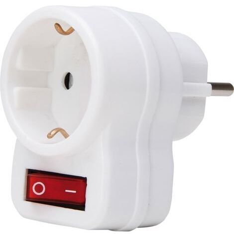 Toma con interruptor, arktisblanco