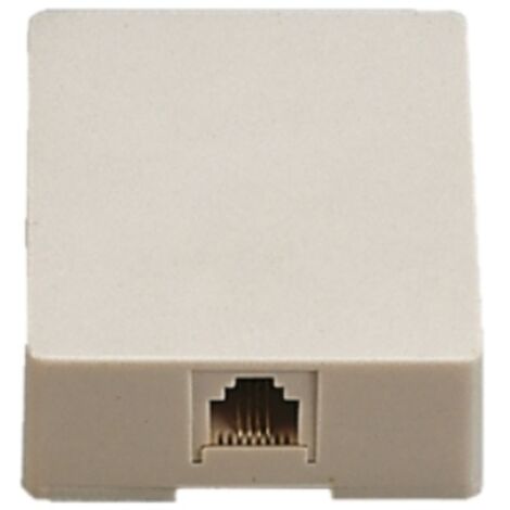 Toma de corriente de pared de teléfono Fanton plug 6/4 con la entrada del lado 22250