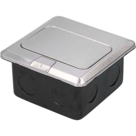 Toma de corriente empotrada de suelo, CA 250 V, 10 A, impermeable, con conexión a tierra y herramienta de instalación para suelo de oficina.