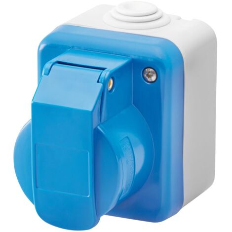Toma de corriente industrial Gewiss 2P+E 16A IP44 GW26222