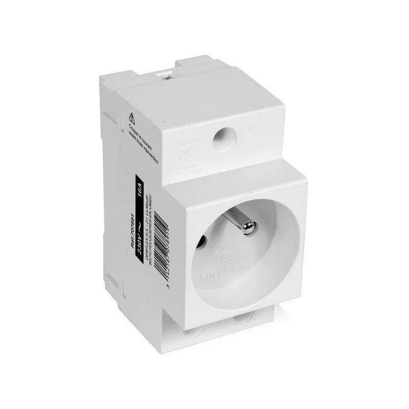 

Toma de corriente modular 2P + T 10/16A Gris