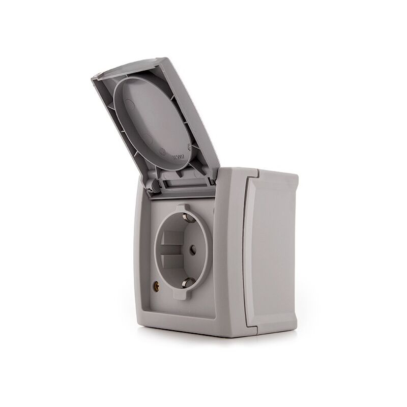 

Toma de Corriente Panasonic Pacific 2P + T 16A 250V Tapa IP54 Gris (GH-PAWPTC48072GR)