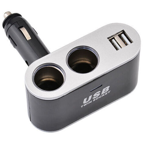 Toma de corriente para encendedor de cigarrillos, doble, de un solo punto y dos pines, para coche, USB 3.1A, alta potencia.