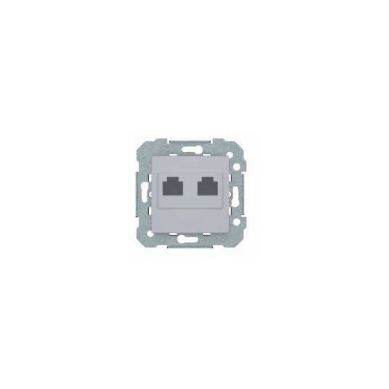 

Toma de datos doble RJ45 cat 6 plata Viva 23586-2PL - BJC