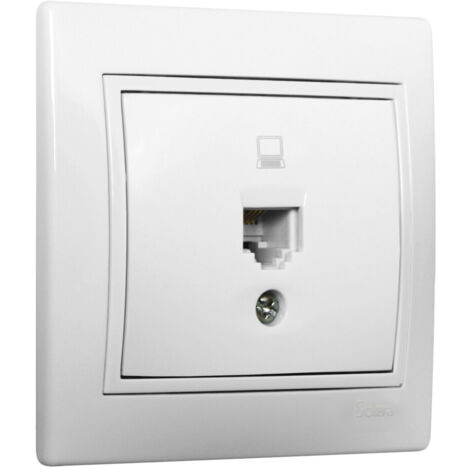 Toma de datos RJ45. Cat 6. serie Europa Solera (ERP88U)