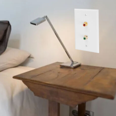 Toma de pared RCA funcional con múltiples interfaces 2 para oficinas estándar de EE. UU.