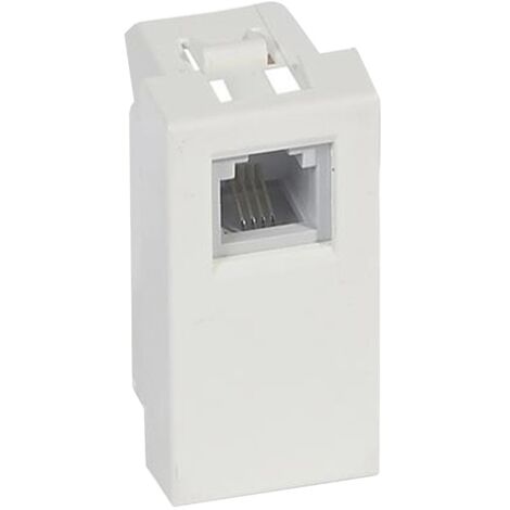 Toma de teléfono Legrand Vela RJ11 blanco 687025