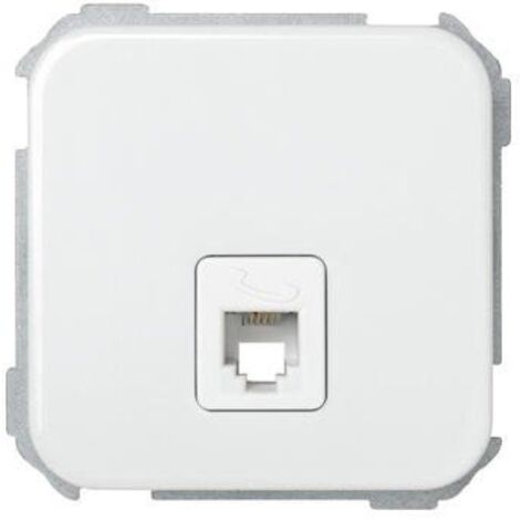 Toma de teléfono RJ11 de 4 contactos blanco Simon 31480-30