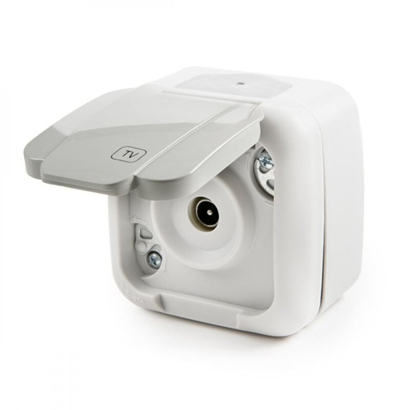 

Toma de Tv R/Tv 1 Db Tapa IP54 Gris (GH-90555549)