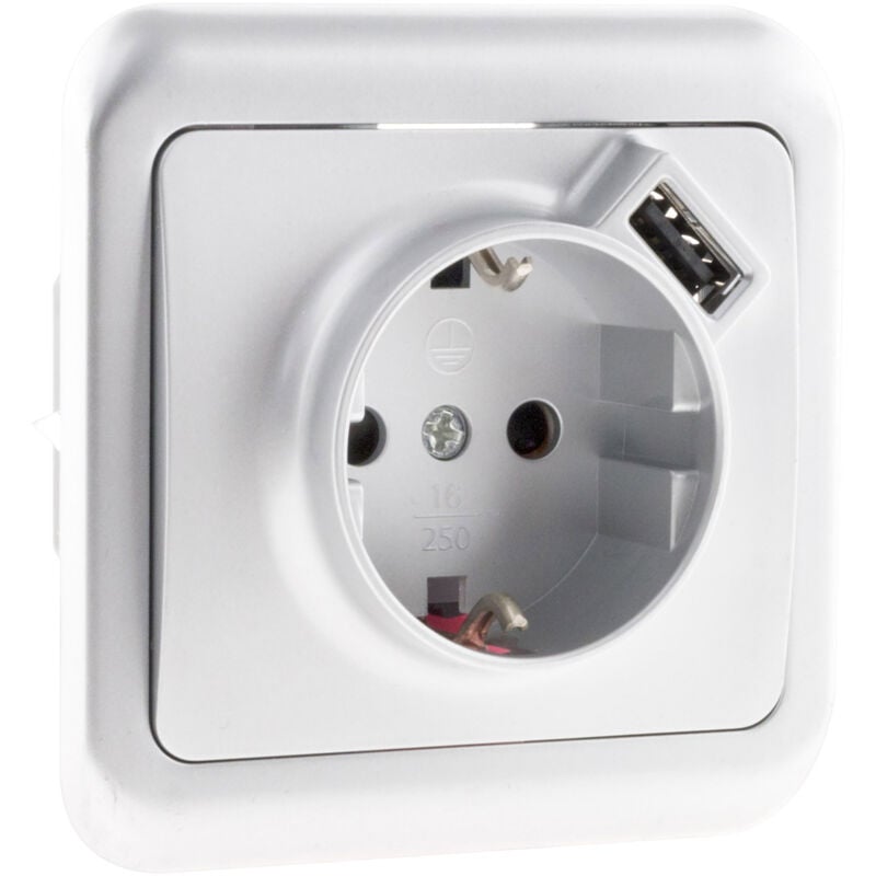 

Toma empotrable 16A con USB - Antaria