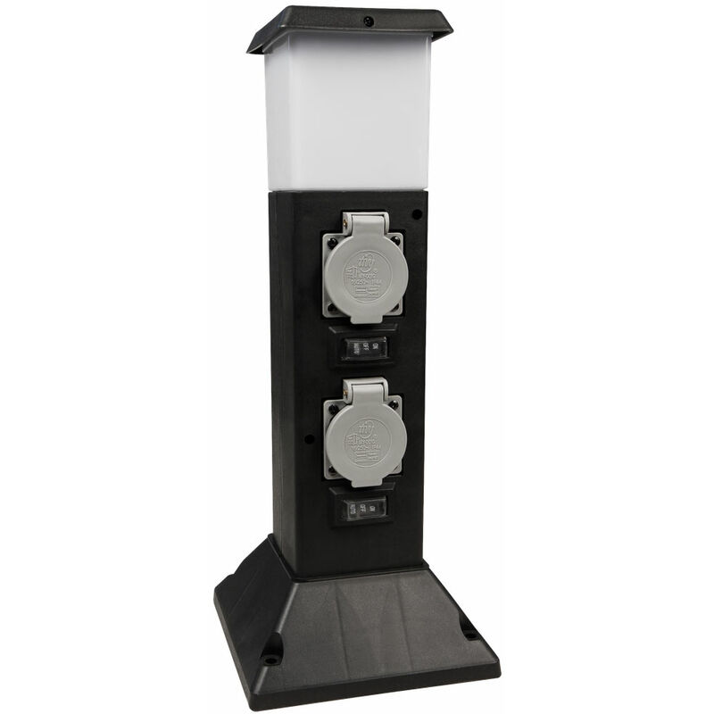 

Toma externa, 2 vías, detector de movimiento, IP44, iluminación LED