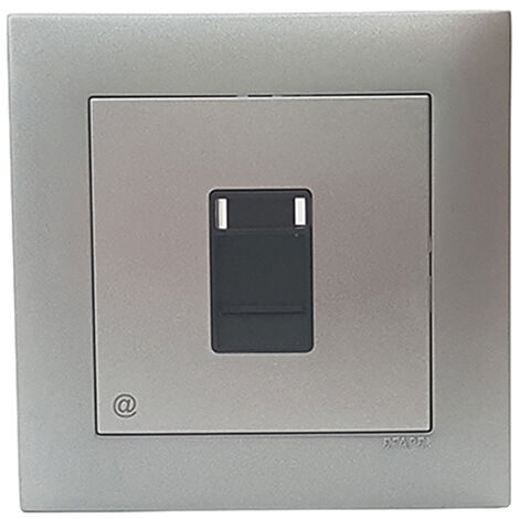 Toma informática RJ45 CAT 6 UTP 1 SALIDA ALUM