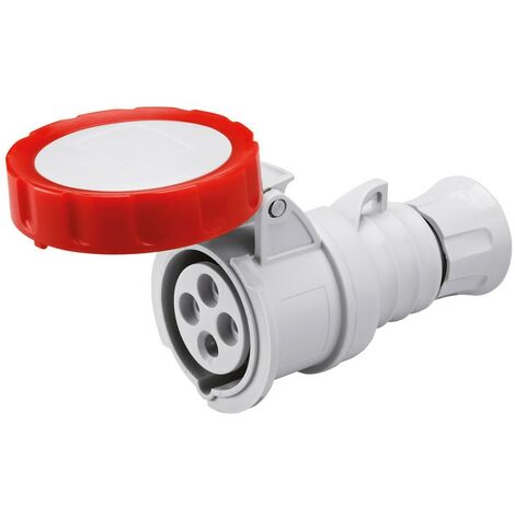 Toma móvil Gewiss 3P+E 16A IP67 rojo 380V GW62030H