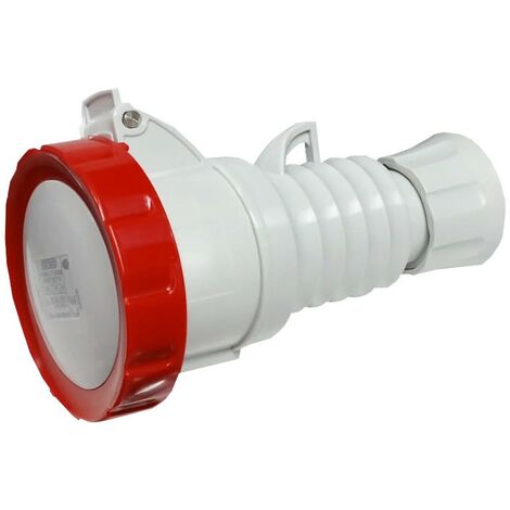 Toma móvil Gewiss 3P+N+E 32A IP67 rojo 380V GW62042H