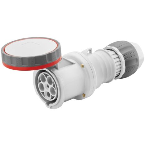 Toma móvil Gewiss 3P+N+E 63A IP67 rojo 346-415V GW63053H