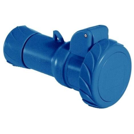 Toma móvil industrial Schneider 2X32A+T 230V IP67 azul PKY32M723