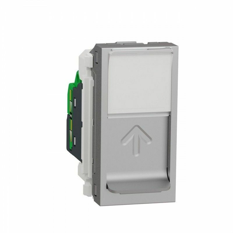 

Toma RJ45 categoría 6 UTP 1 modulo aluminio SCHNEIDER NU341430