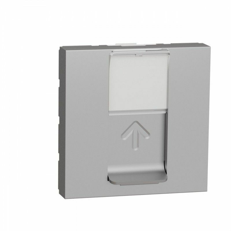 

Toma RJ45 categoría 6 UTP 2 módulos aluminio SCHNEIDER NU341530