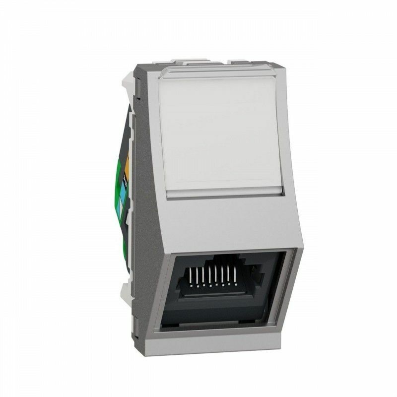 

Toma RJ45 NU340630 categoría 6 STP 1 modulo aluminio SCHNEIDER NU340630