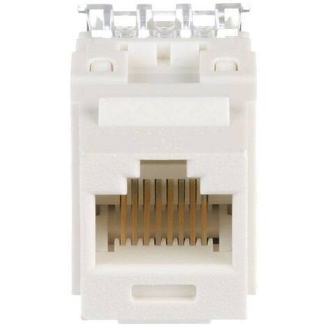 ROSETA DE SUPERFICIE NANOCABLE PARA RJ45 CAT.6 UTP 2 TOMAS BLANCO 10.21.1502