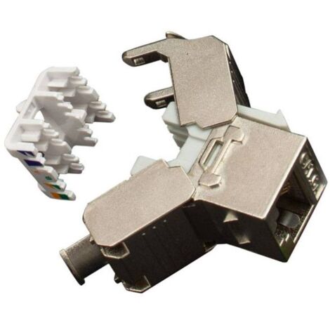 Toma RJ45 vertical Fanton 8/8c blindada FTP cat.6A 23718
