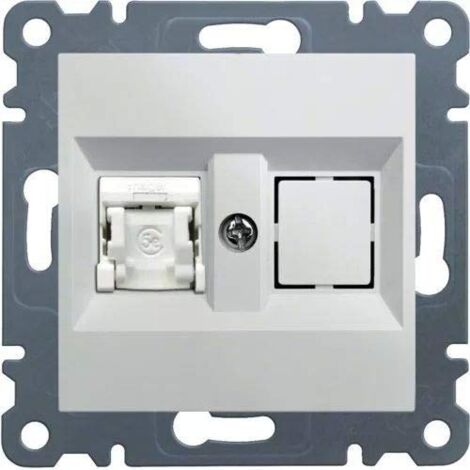 TOMA SIMPLE RJ45,CAT.5E,UTP,LU, BLPOLAR HAGER LUMINA2