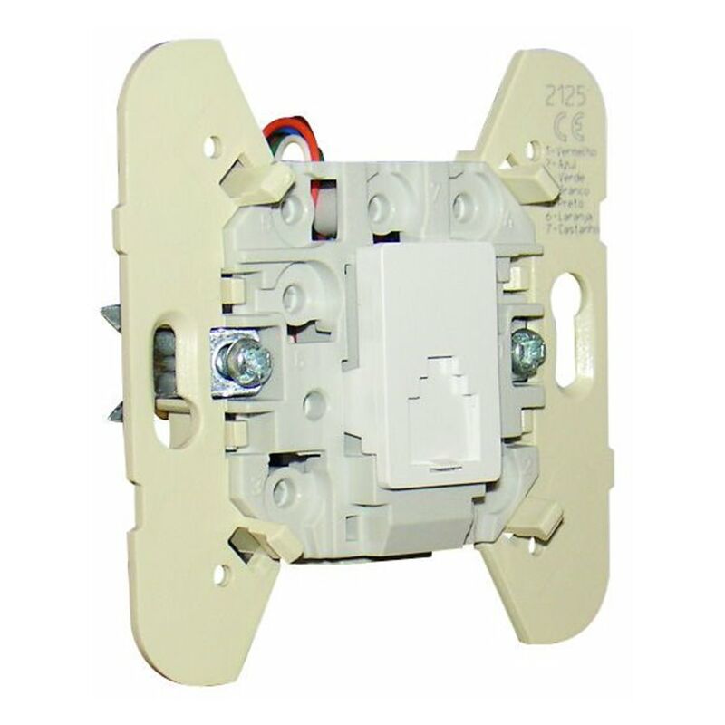 

Toma telefonica RJ11 Efapel 21252 SMF Mec 21 Blanco Marfil