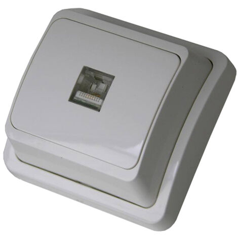 Toma tf rj11 6/4. branca