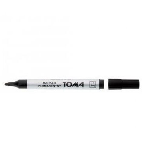 Toma TO-090 Permanentmarker, schwarz, 10 Stück