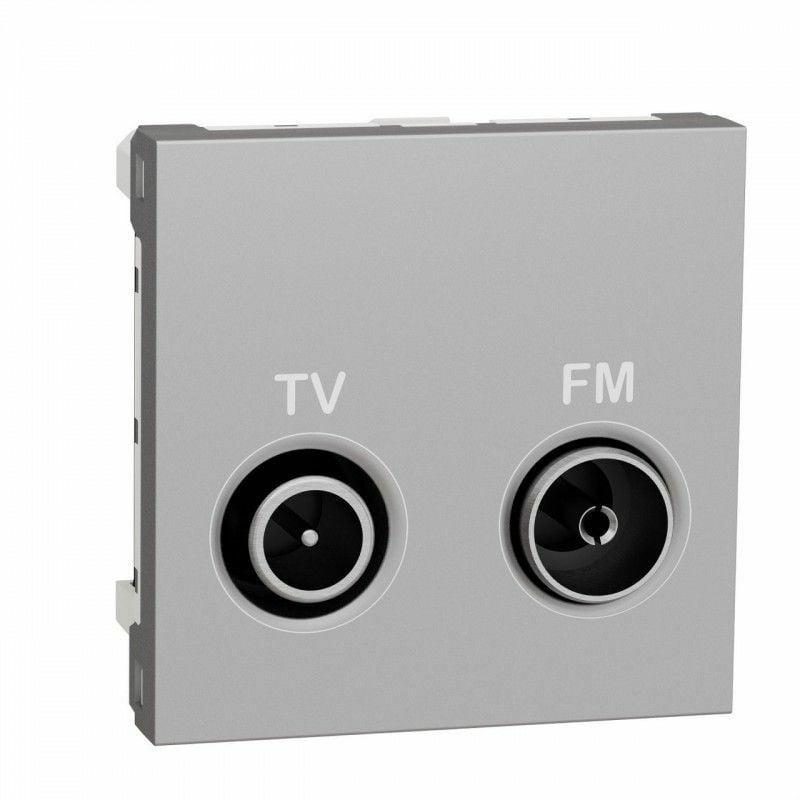 

Toma TV-FM final aluminio NU345230 - Schneider