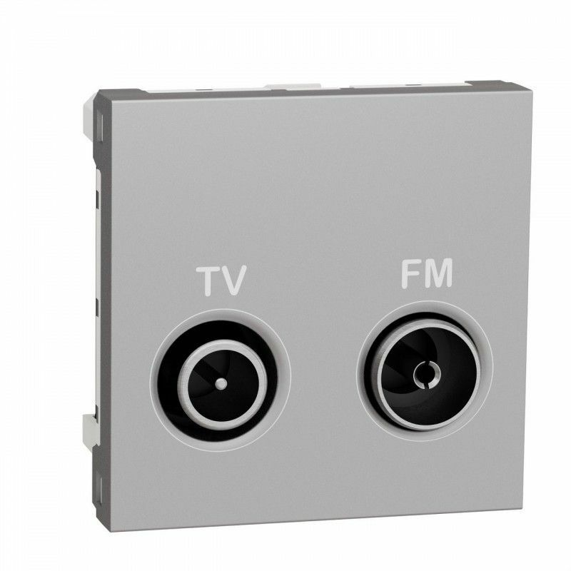 

Toma TV-FM intermedia aluminio SCHNEIDER NU345330
