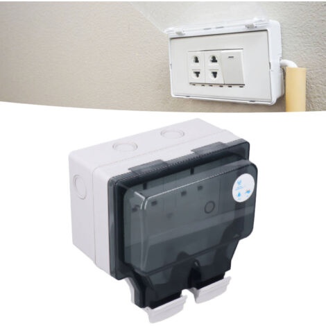 【Toma WiFi】Modelo 86 del Reino Unido, resistente al agua según IP66, para control y programación por voz, admite 110–250 V CA, para uso en exteriores.