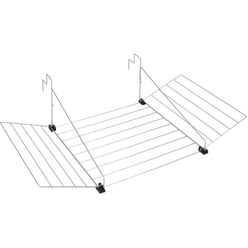 Support de séchage suspendu Tilburg 12 m argenté Tomado