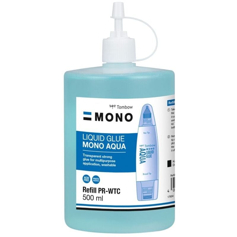 Mono Aqua pt-wtc Liquid Glue Refill Transparent 500ml - Tombow