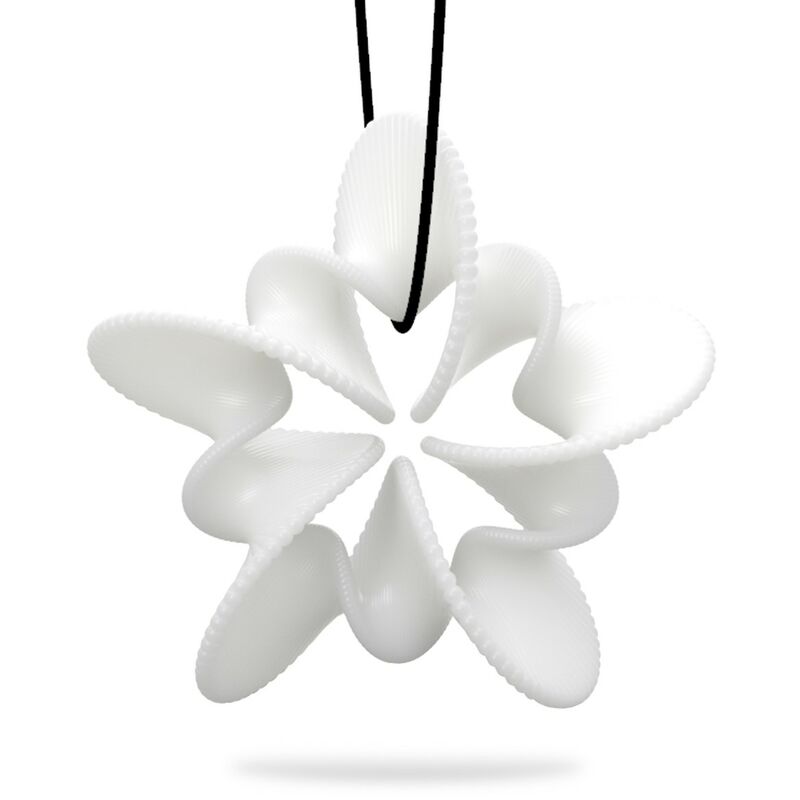 

Tomfeel 3D Impreso Joyas Flor Floreciente Elegante Colgante de Modelado, Accesorios de Collar