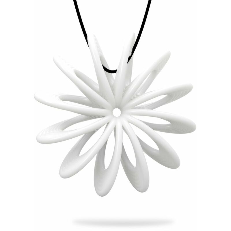 

3D Impreso Joyas Flor Floreciente Elegante Colgante de Modelado, Accesorios de Collar - Tomfeel