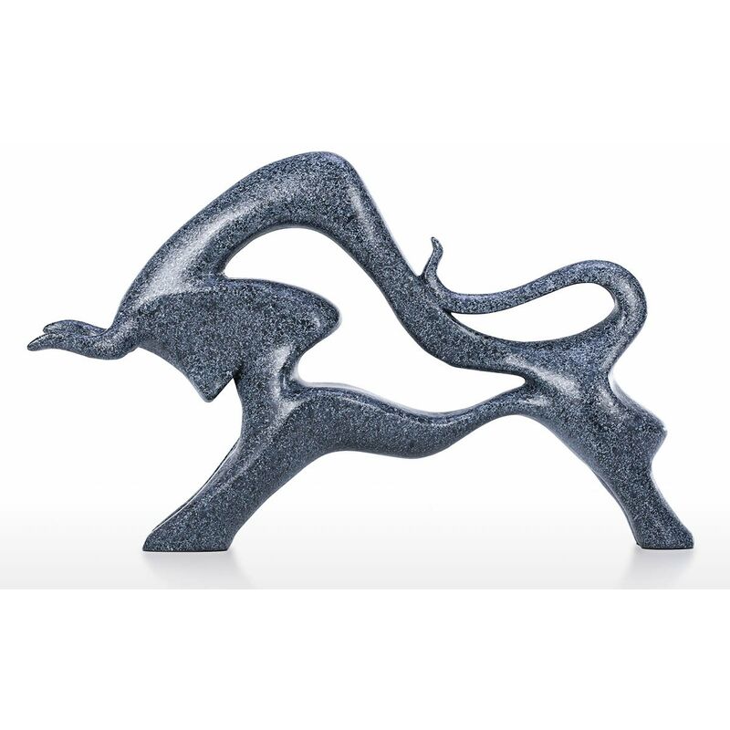 

Tooarts - Tomfeel Extrados ganado abstracto de aluminio estatua de Animal estatua decorativa de aluminio decoracion de mesa
