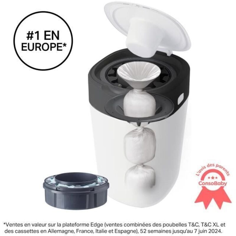 Bac a couches Twist + click Blanc ffp - Tommee Tippee