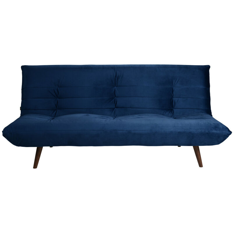 Drawer - Canapé convertible 3 places en velours - Bleu marine - tommy
