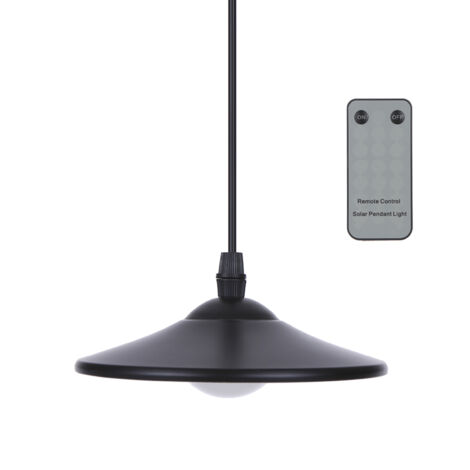 Tomshine 3 W extérieur suspendu à énergie solaire 4 LED lumière de hangar 250 lm lampe suspendue avec télécommande pour jardin cour patio balcon maison paysage
