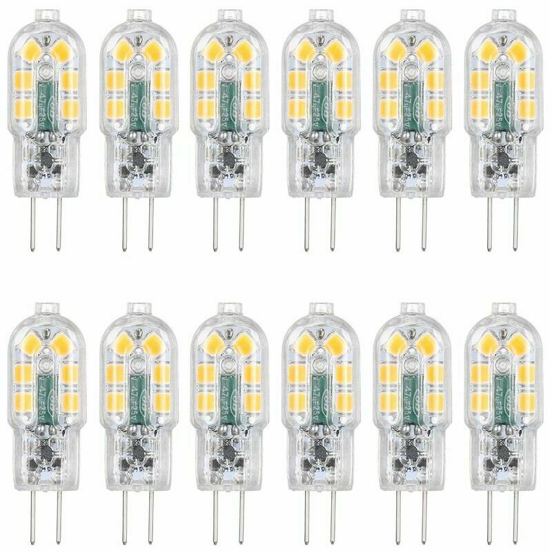 Tomshine AC/DC 12V 3W G4 Ampoule LED Remplacement équivalent d'une lampe halogène 30W Base à deux broches à économie d'énergie Ampoule incassable de