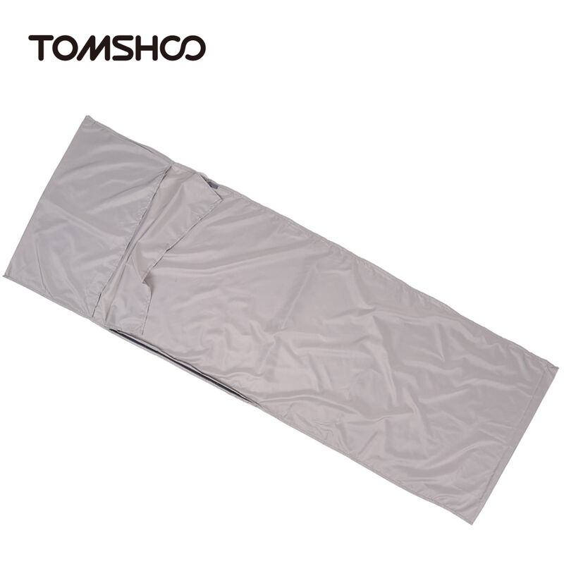 

70 * 210CM Viajes al aire libre Camping Senderismo Poliester Pongee Saco de dormir saludable Forro con funda de almohada Portatil Ligero Viaje de