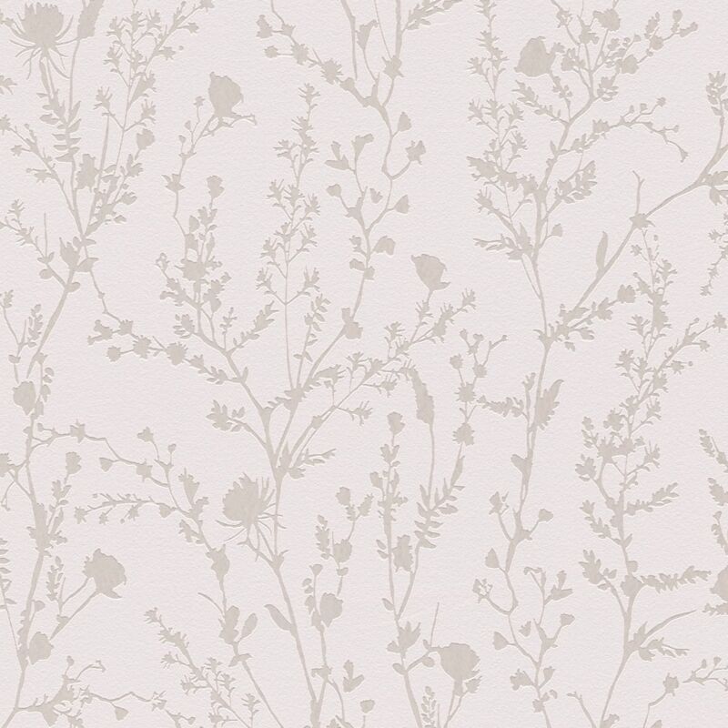 Ton-in-ton Tapete Profhome 395461 Vliestapete Glatt Mit Floralen Ornamenten Schimmernd Rosa Hell-grau 5, 33 M2