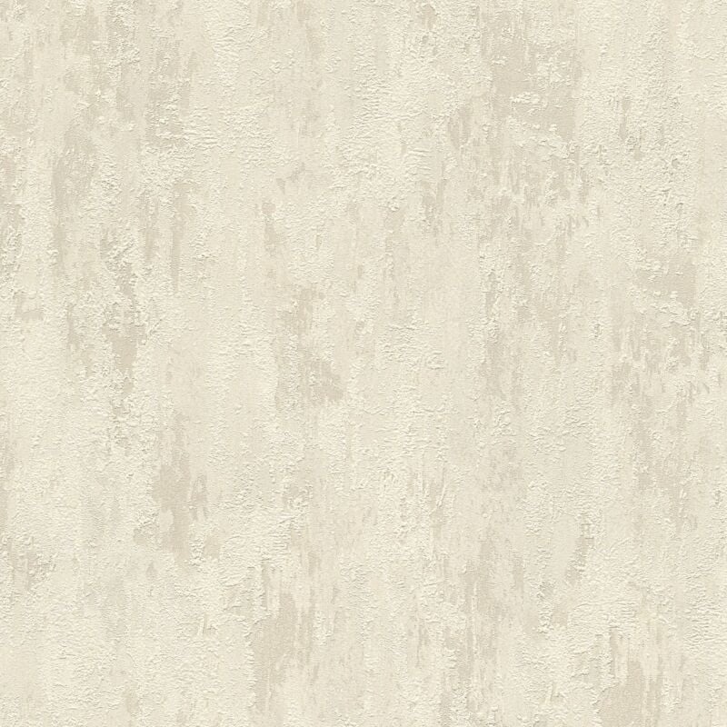 Profhome - Stone tile wallpaper wall 326514 non-woven wallpaper slightly textured stone look shiny beige cream gold 5.33 m2 (57 ft2)